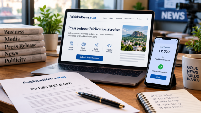 Press release publication and sponsored content services in Kerala and India by PalakkadNews.com